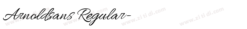 Arnoldsans Regular字体转换 Arnoldsans Regular字体转换
